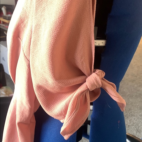 Monteau Tan Blouse Elegant Top with Classic Design - Picture 3 of 6